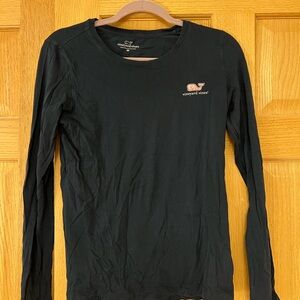 Vineyard Vines Navy Long Sleeve Tee